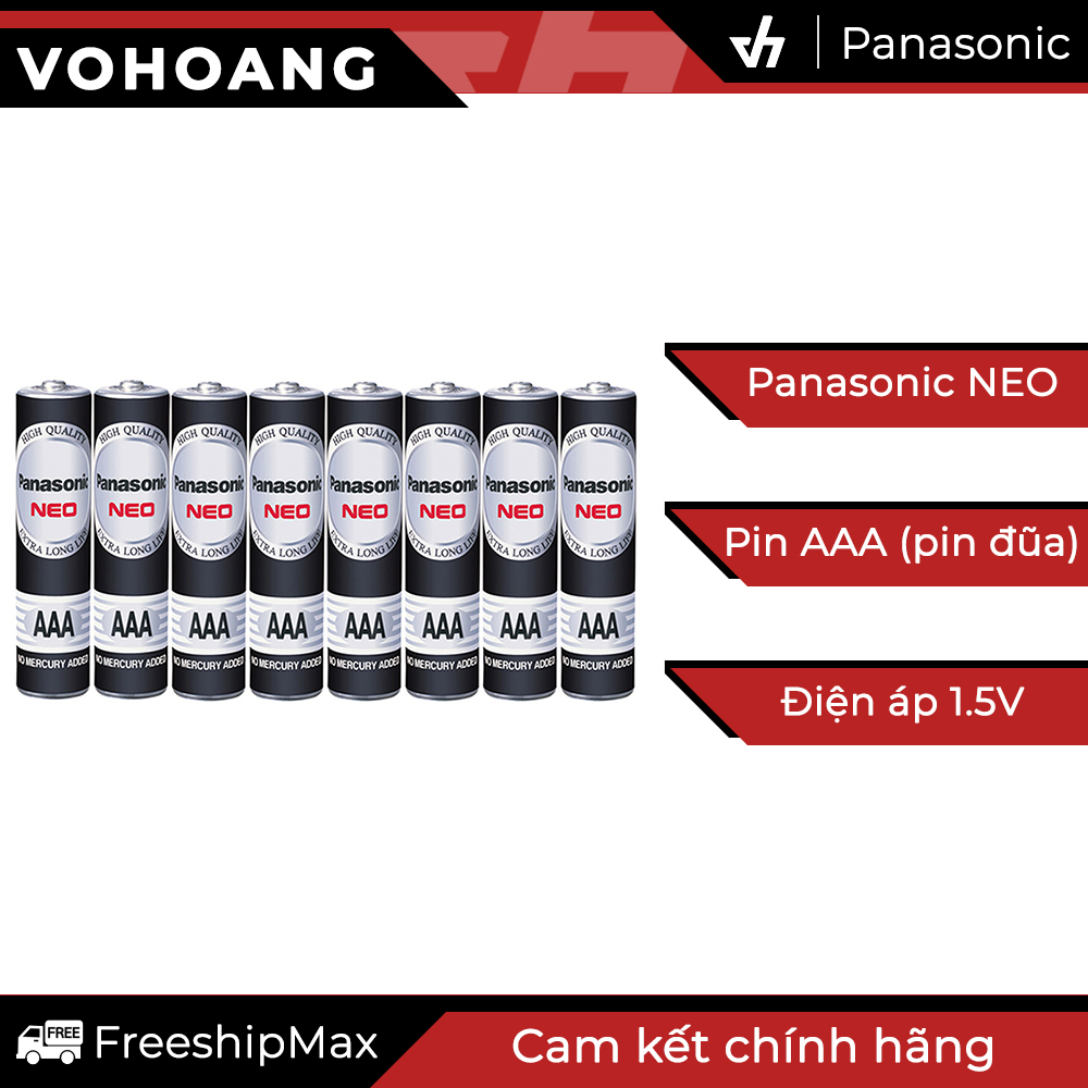 Bộ 8 pin aaa panasonic r03nt