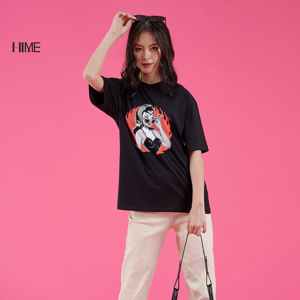 Áo phông oversize in hình hime h170bf1a1223