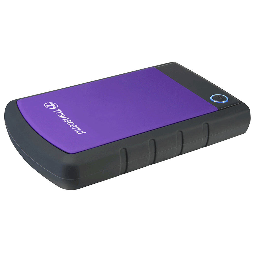Ổ cứng di động Transcend 2TB H3P (TS2TSJ25H3P) (Tím) Chính Hãng TẶNG HỘP BẢO VỆ TRANSCEND