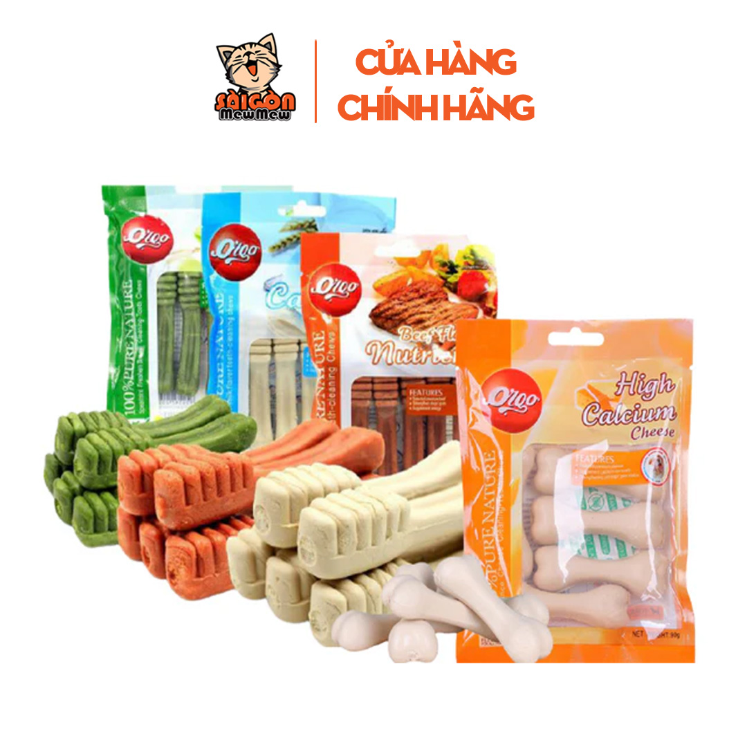 Xương Gặm ORGO Cho Cún 100g – Snack Gặm Giúp Sạch Răng, Giảm Hôi Miệng