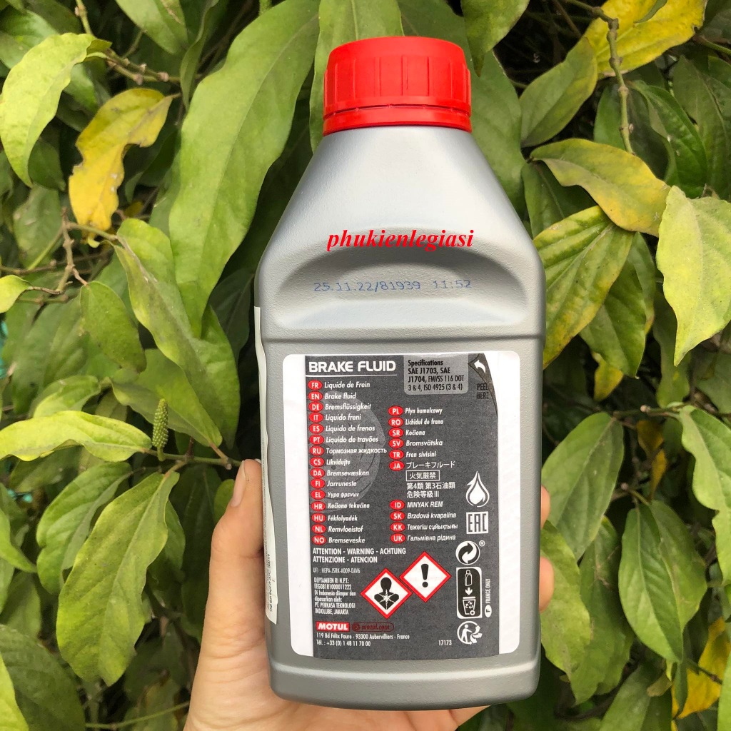 Dầu thắng, phanh tổng hợp Motul Dot 3 & Dot 4 500ML