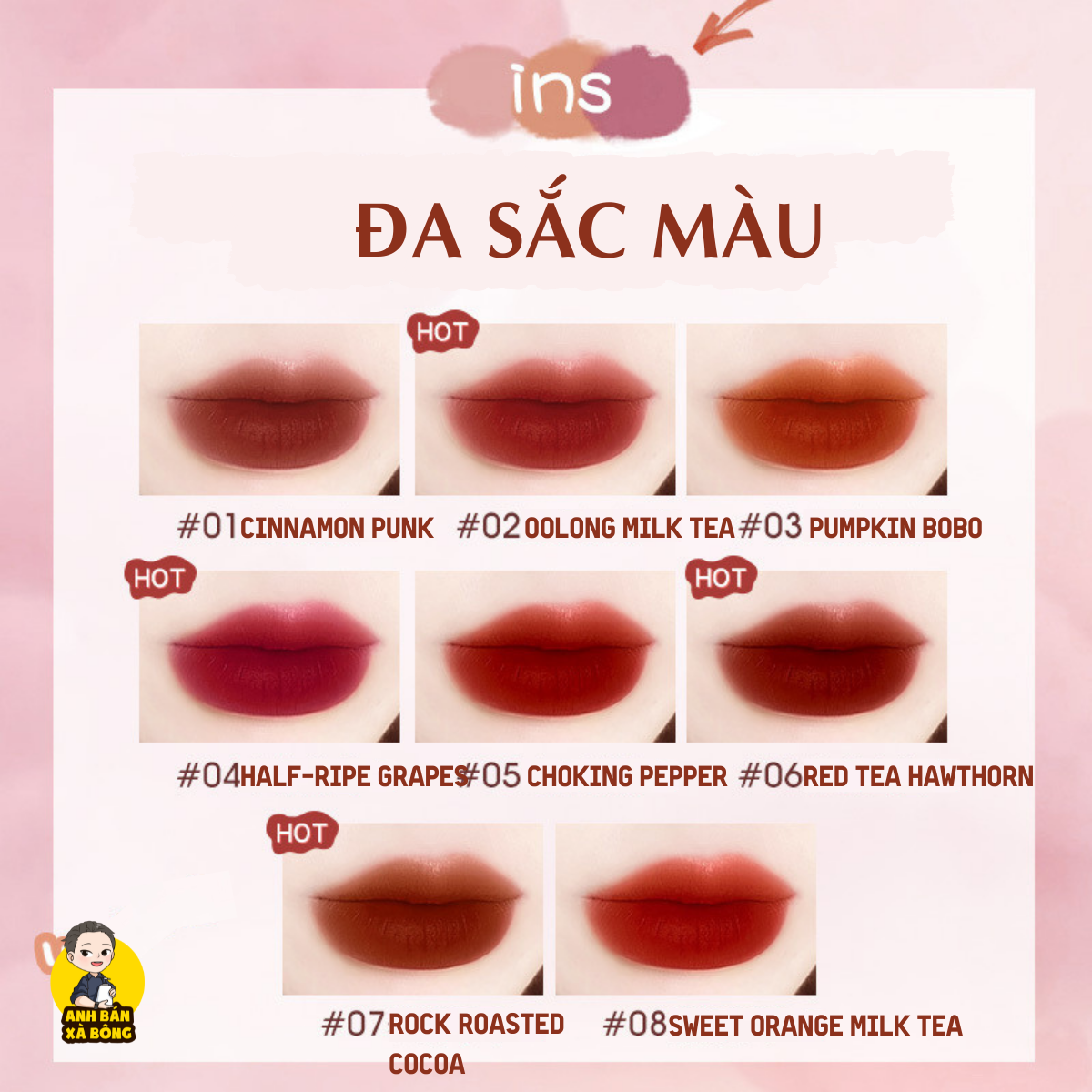 Son Kem Lì WODWOD Mousse Feather Lip Clay W868