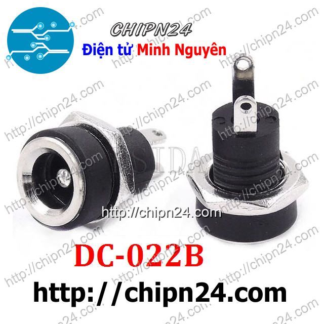 [3 cái] (G26) Jack DC hàn dây DC-022B 5.5x2.1mm