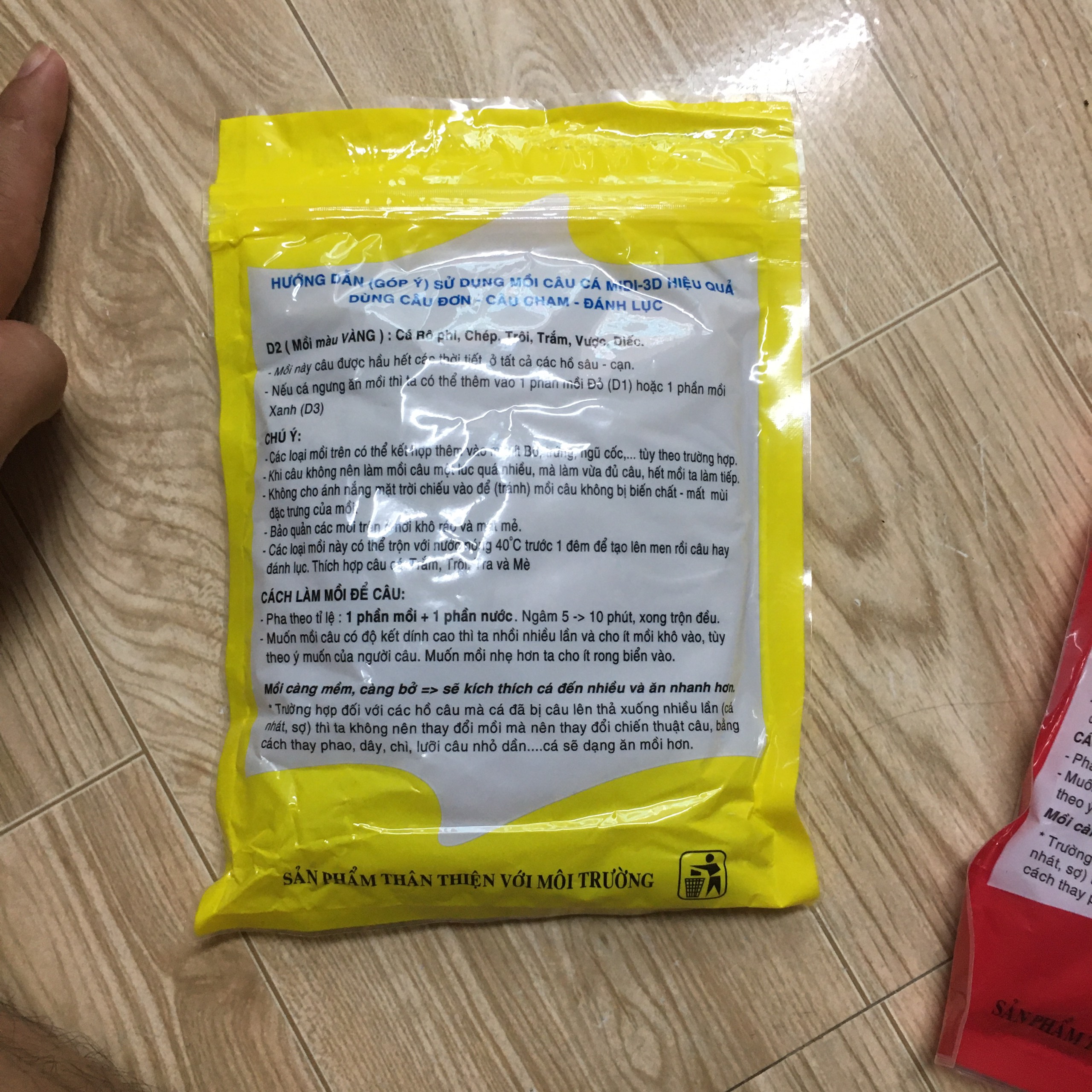 Bộ 3 mồi câu D1, D2, D3 (cá chép, cá phi, cá tra, cá trắm, trôi)-mồi câu d1 d2 d3)
