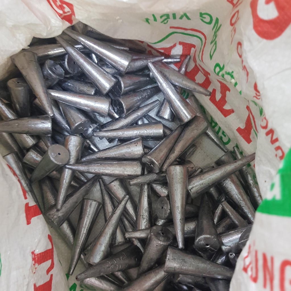 (combo1kg chì) Chì Nhọn xuyên tâm câu cá