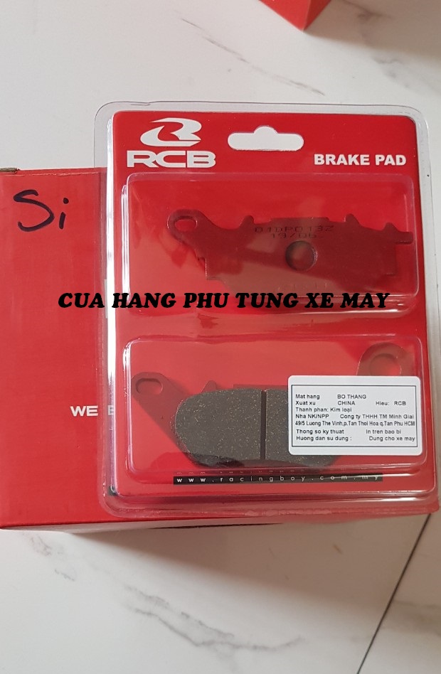 Bố thắng đĩa trước RCB cho xe Sirius
