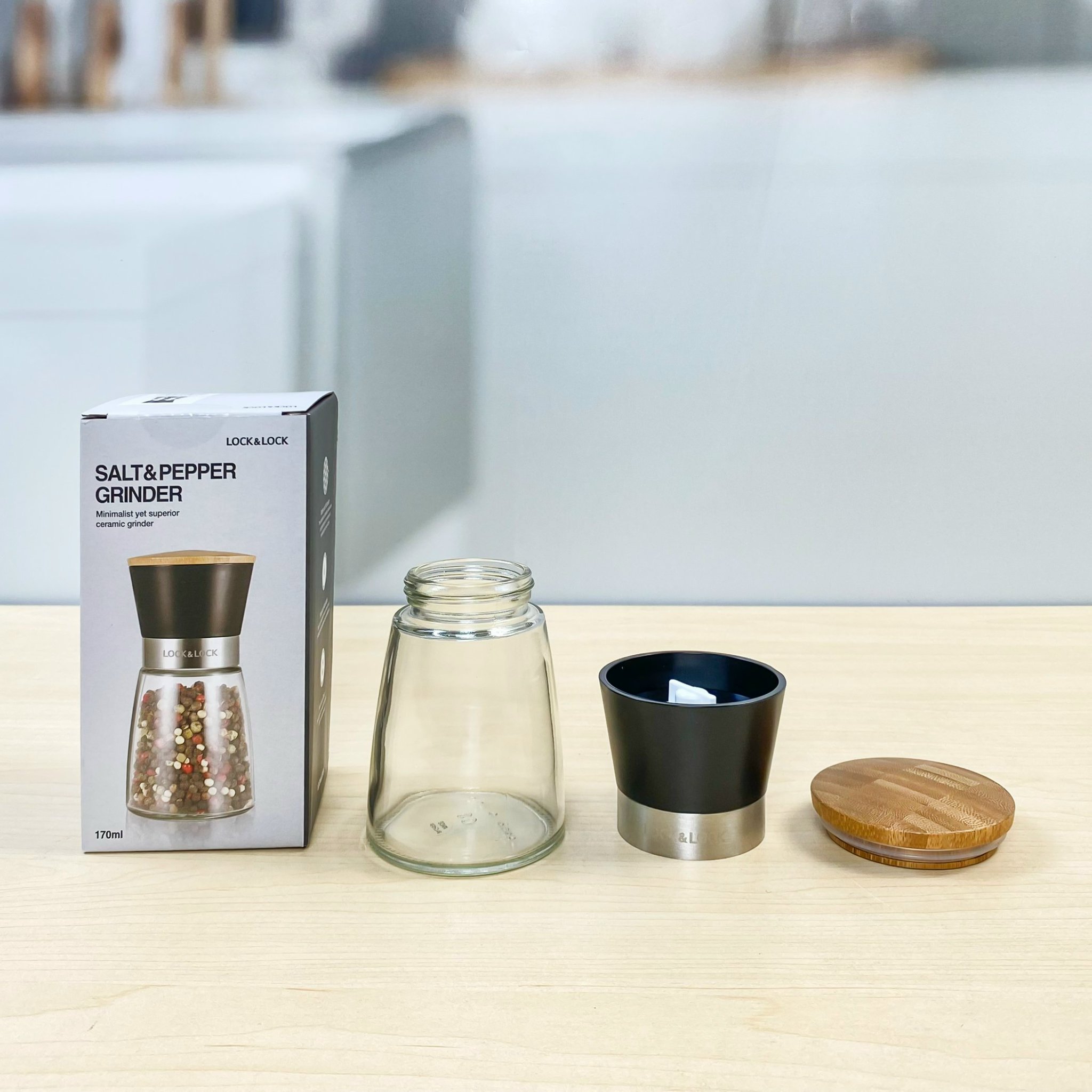 Lock&lock cối xay tiêu thủy tinh cao cấp cko115 dung tích 140ml/ cko116 dung tích 170ml