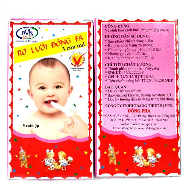 Rơ lưỡi Đông Pha cho bé - Combo 10 hộp ( 50 chiếc)