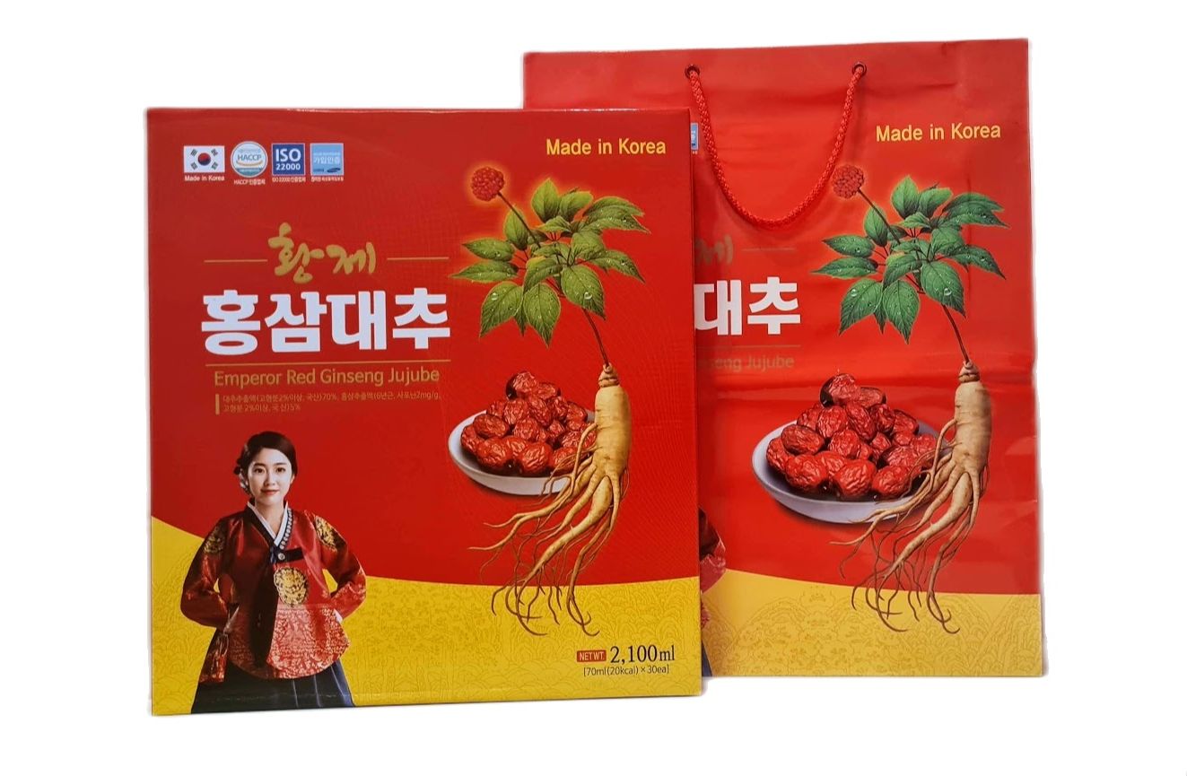 Nước Hồng Sâm Táo Đỏ Hàn Quốc/Hộp 30 Gói x