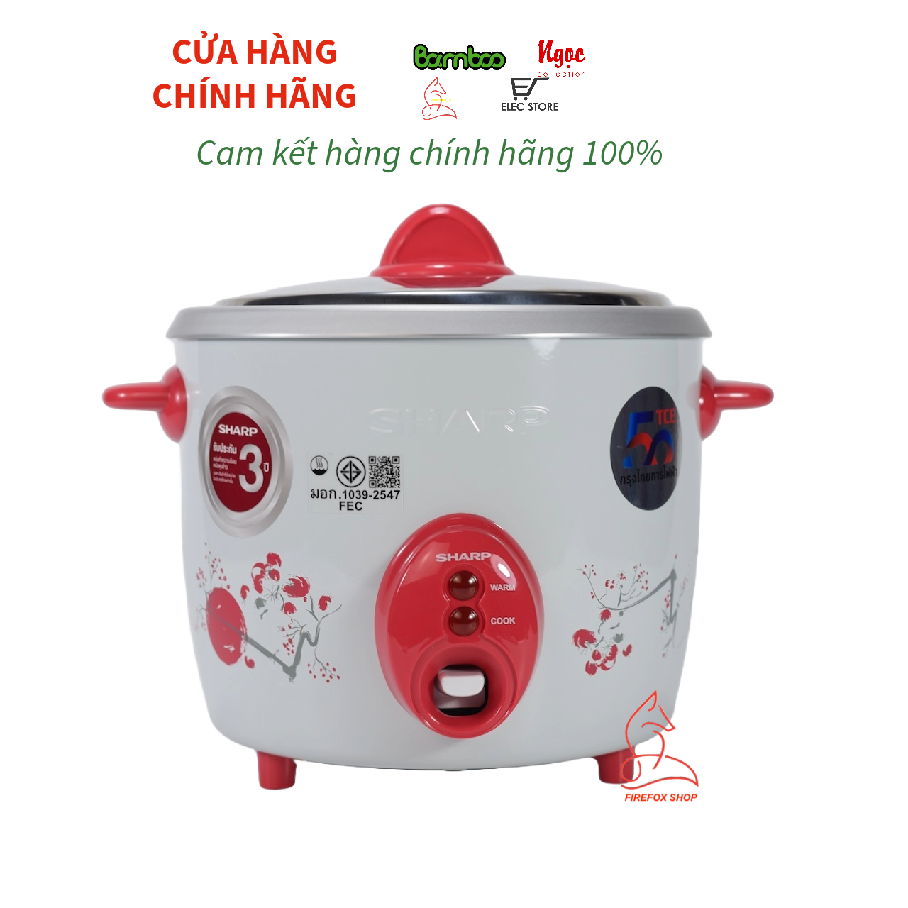 Nồi Cơm Điện SHARP 1.1L KSH-D11 Nhập Khẩu Thái Lan (Giao Màu Ngẫu Nhiên)
