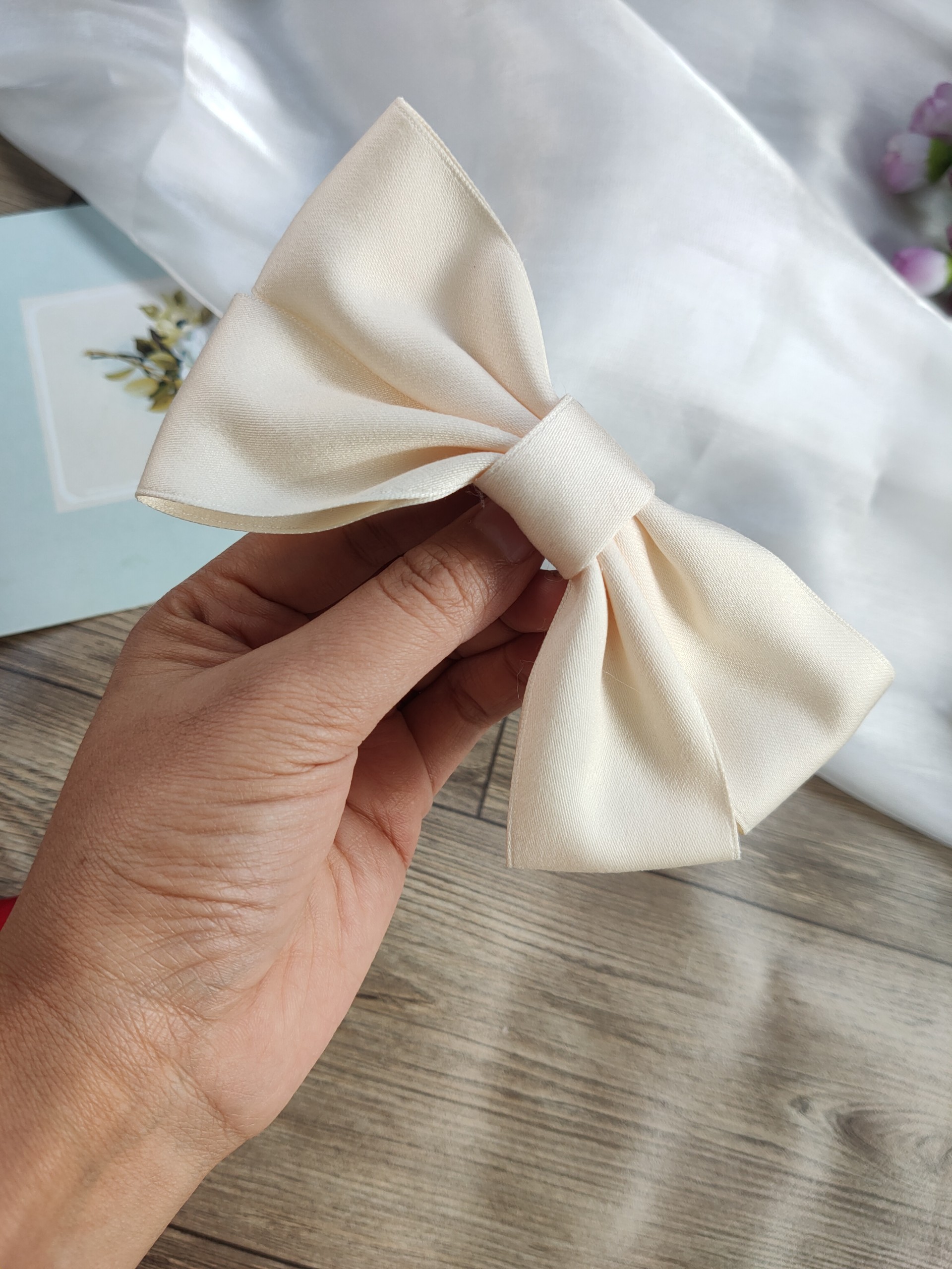 B319 - Cặp tóc nơ xinh xắn lụa mờ cao cấp Hàn Quốc