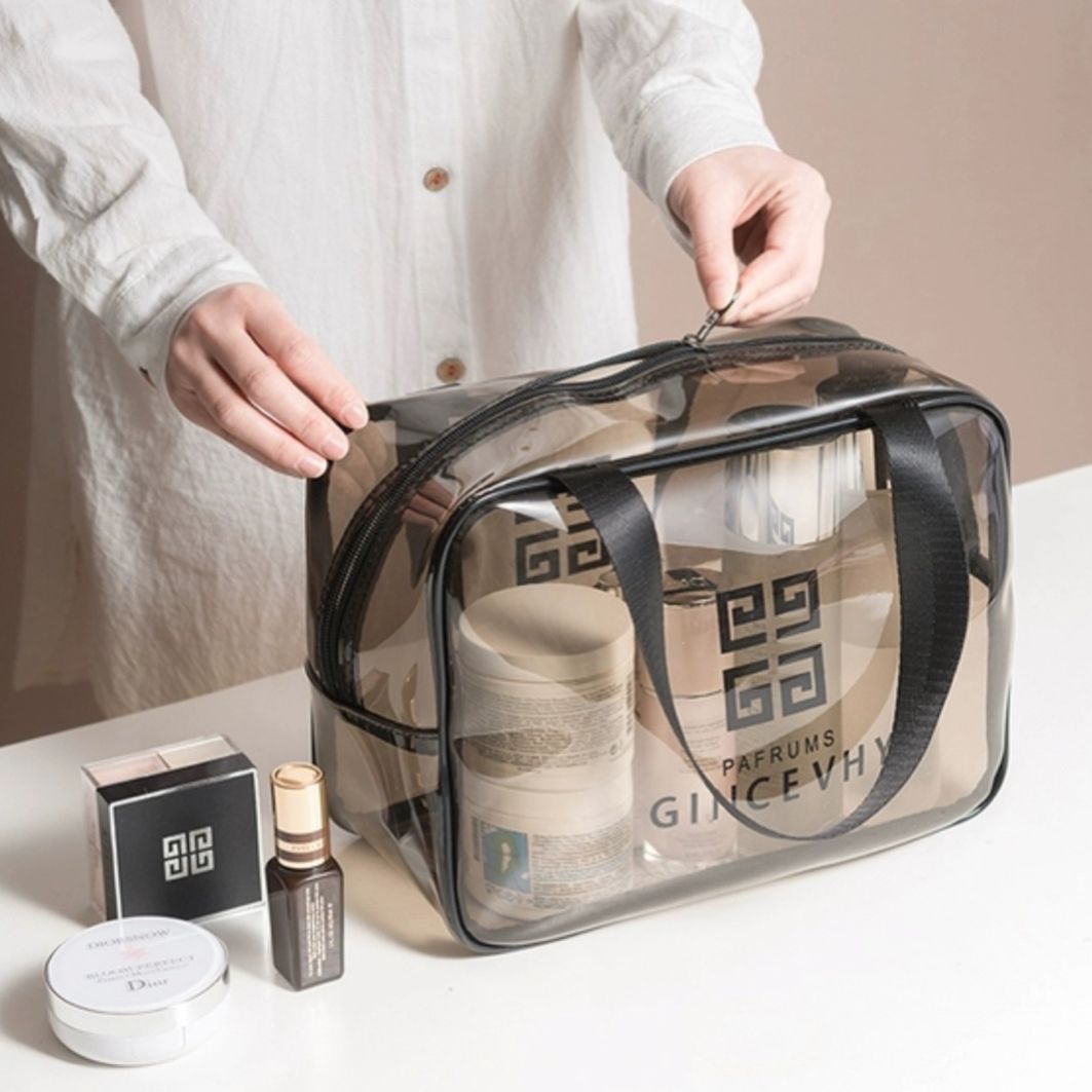 SET 3 TÚI XÁCH ĐỰNG MỸ PHẨM ĐỒ MAKEUP TRONG SUỐT CỰC THỜI TRANG CHỐNG NƯỚC SIÊU TỐT - BỘ 3 TÚI ĐỰNG ĐỒ DU LỊCH NHIỀU KÍCH THƯỚC CHỐNG BÁM BẨM HIỆU QUẢ