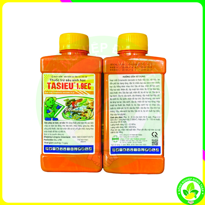 Thuốc Trừ Sâu Sinh Học TASIEU 1.9EC (Chai 450ml)