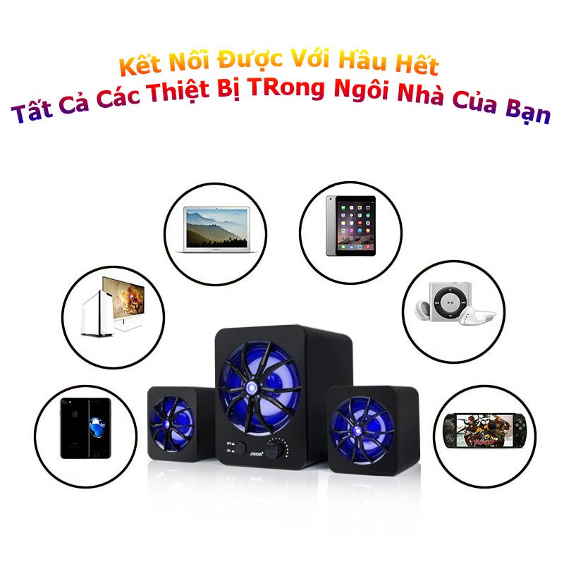 Loa máy tính Gaming cực chất D207 SADA ( Kết nối Bluetooth,Led)