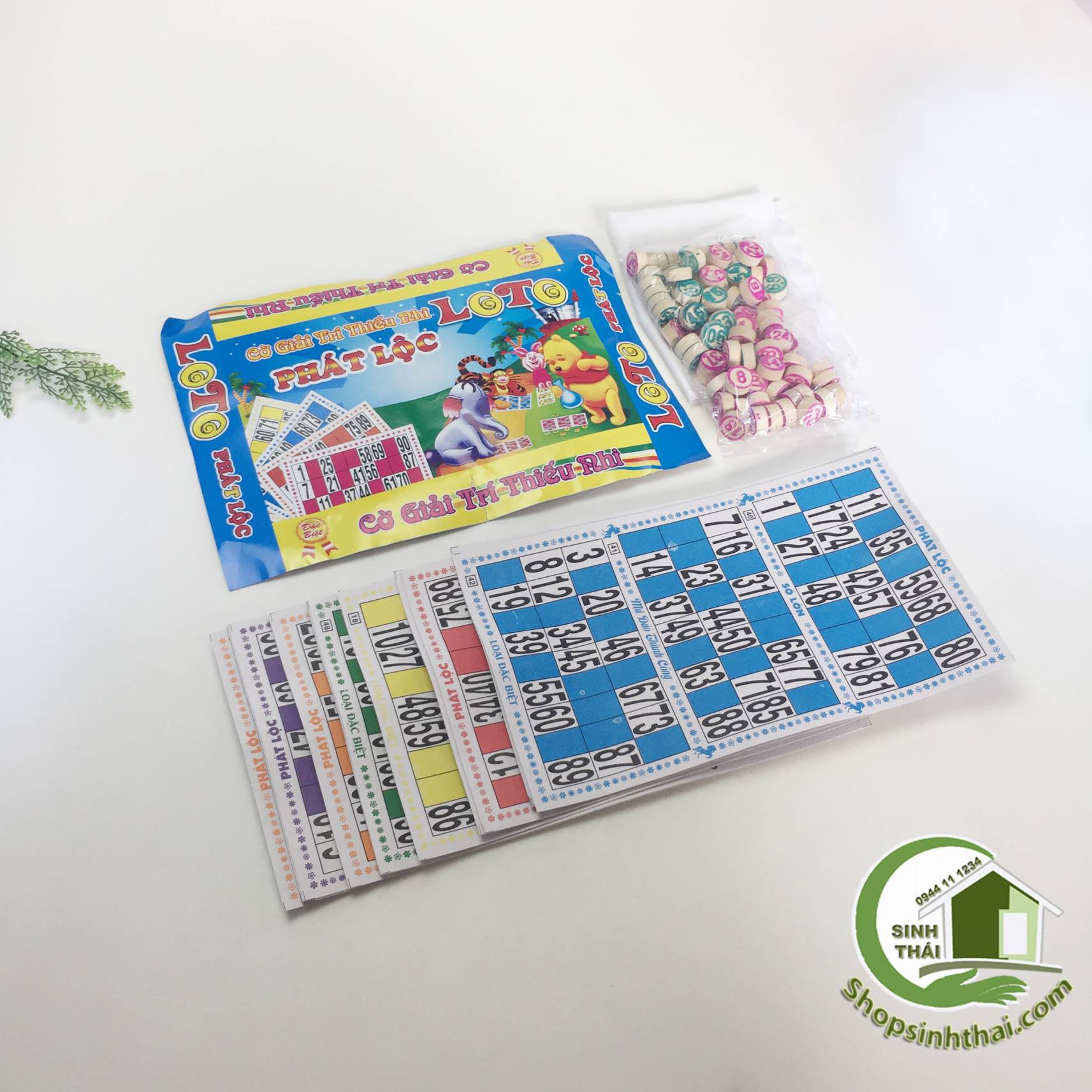 [HCM]Bộ cờ lô tô bằng giấy số bằng gỗ
