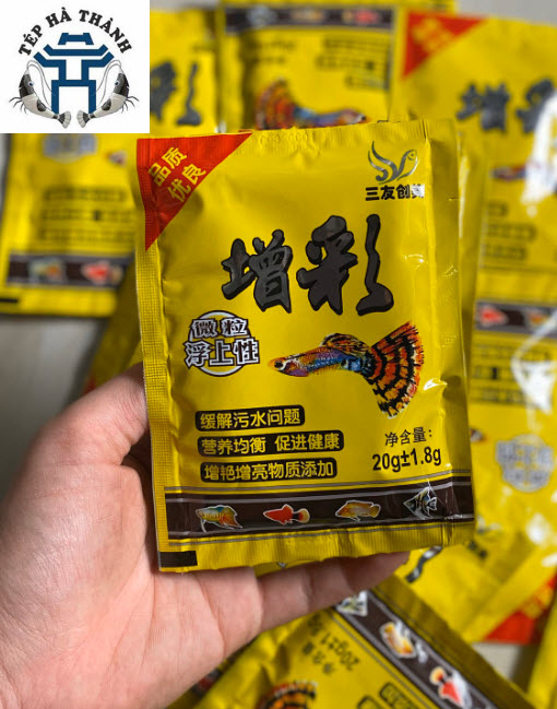 [Hoàn Tiền 10%] Thức Ăn Cá Bảy Màu - Thức Ăn Gíup Hỗ Trợ Tăng Màu - Cám Cá Gía Rẻ