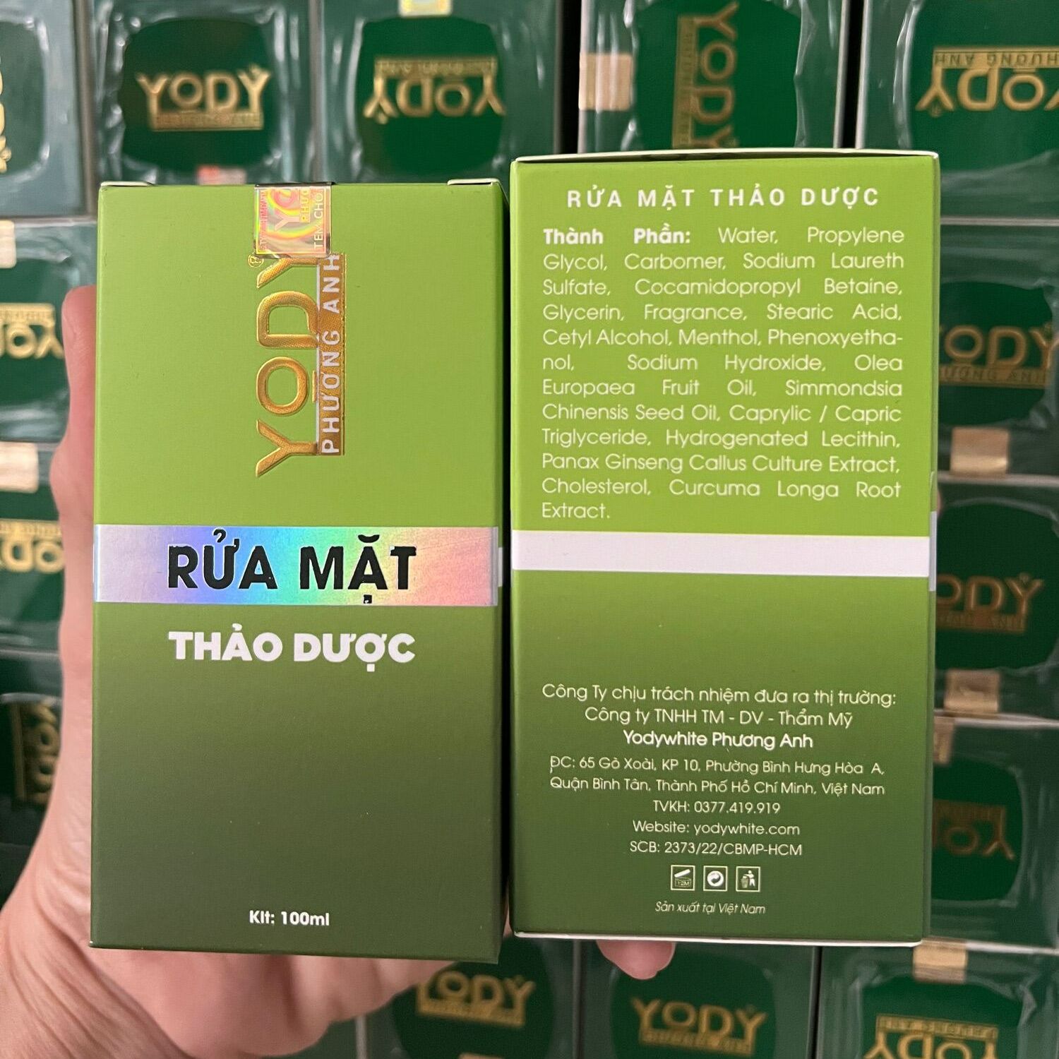 Bột Rửa Mặt thảo dược YODY White Phương Anh 100ML