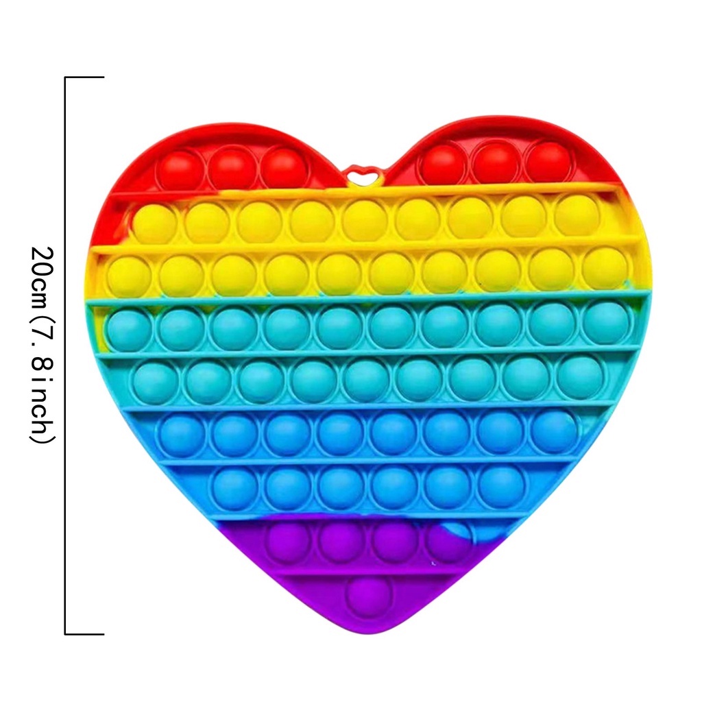 Pop it Đồ Chơi Bấm Nút Cỡ Lớn  [CAO CẤP] Bóp Bóng Thông Minh Giảm Stress, Căng Thẳng Bằng Silicon An Toàn cho bé