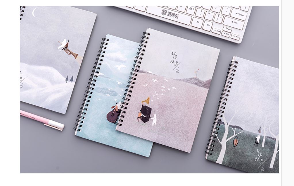 Sổ gáy xoắn A5 ( SET 4 CUỐN)