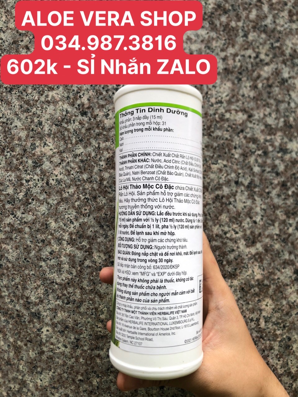 [602K] Aloe Vera Herbs Concentrated Aloe Vera Flavor (473ml)