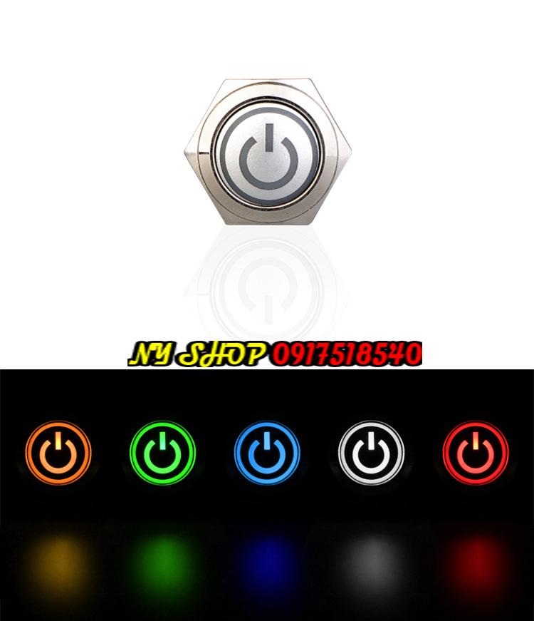 CÔNG TẮC LED LOGO TẶNG KÈM JACK CẮM (LOẠI NHẤN GIỮ).