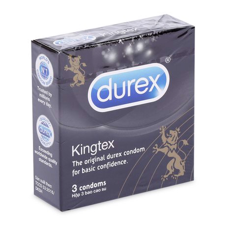 Bao cao su Durex Kingtex Hộp 3 cái
