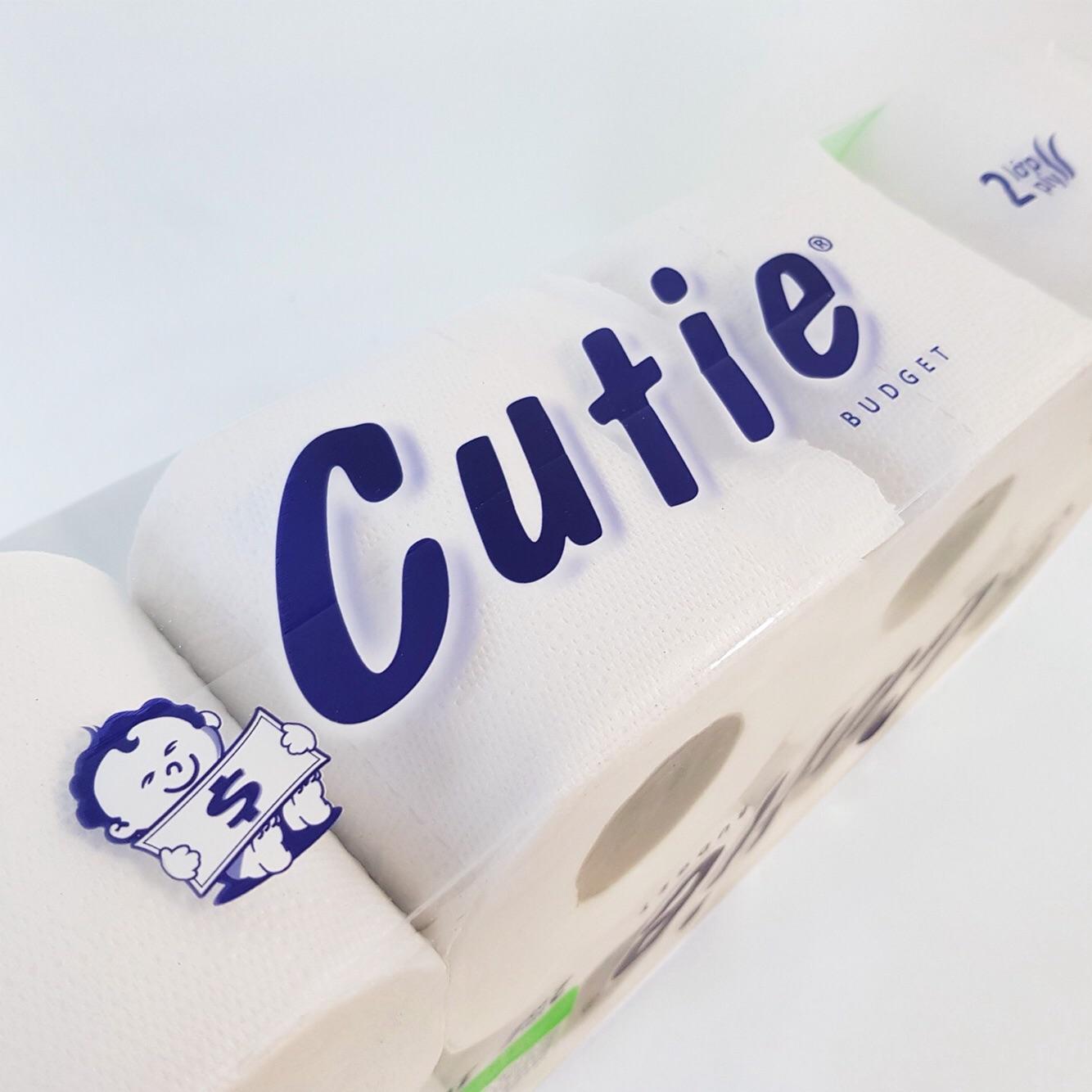 giấy vệ sinh cutie xanh 10 cuộn