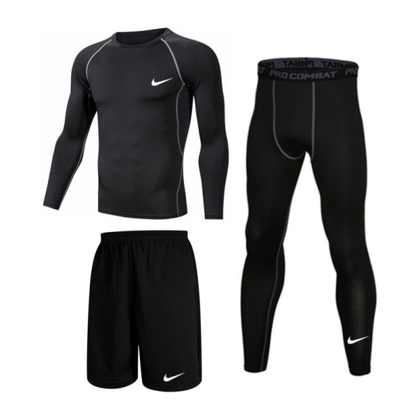 Nơi bán Swim Set Swim Wear Men Swimming Suit 3 Pcs Long Sleeve + Shorts + Long Pants Sports Fitness Gym Quick Dry Clothing