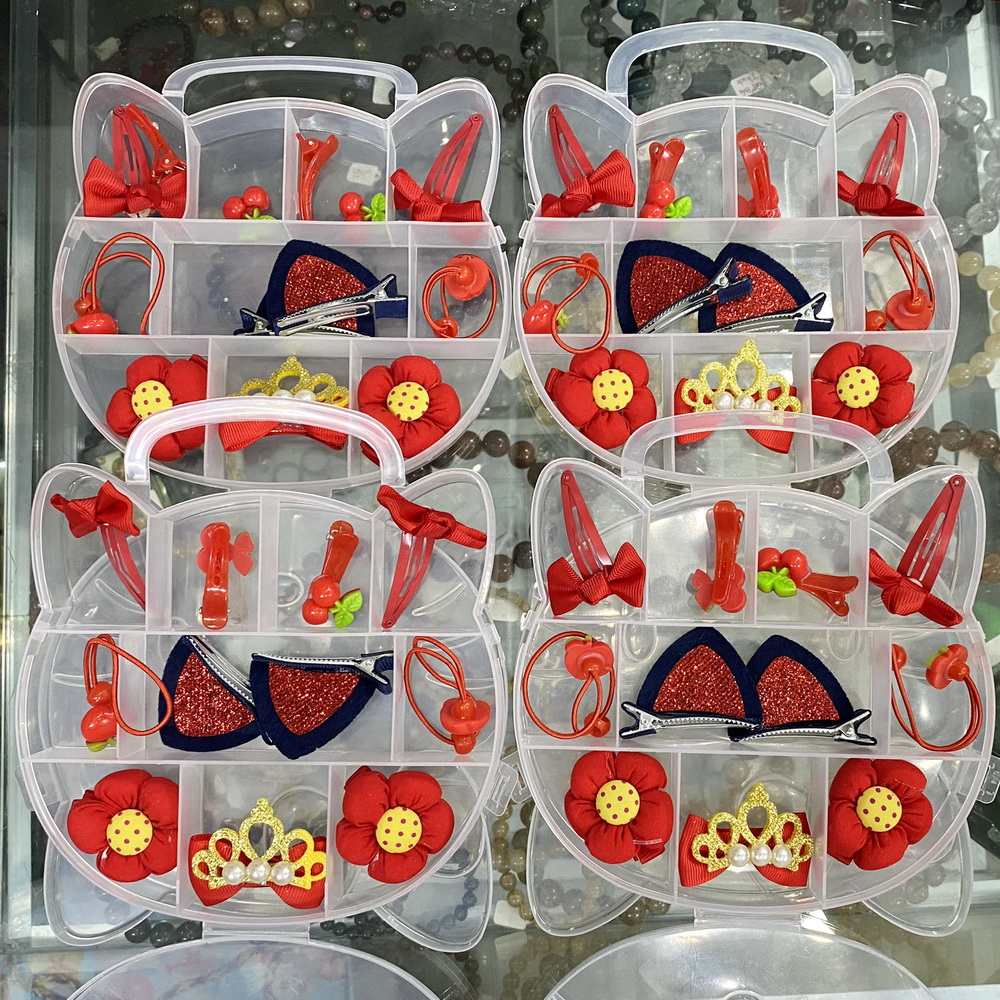 [HCM]Hộp kẹp tóc buộc tóc chun buộc tóc noel cho Bé - Diệp Linh