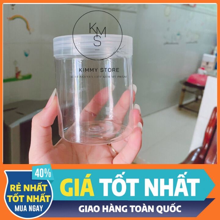 Lẻ hộp đựng kem 500g trong suốt