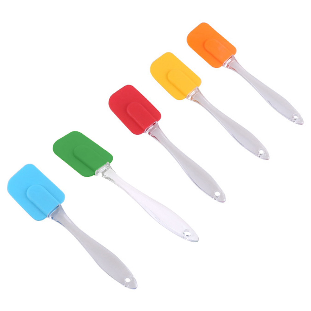Silicone Cake Spatula Heat Resistant Cream Butter Scraper Kitchen Baking ToolSmall Silicone Spatula Silicone Cake Cream Spatula High Temperature Resistant Mixing Spatula Baking Spatula Tool