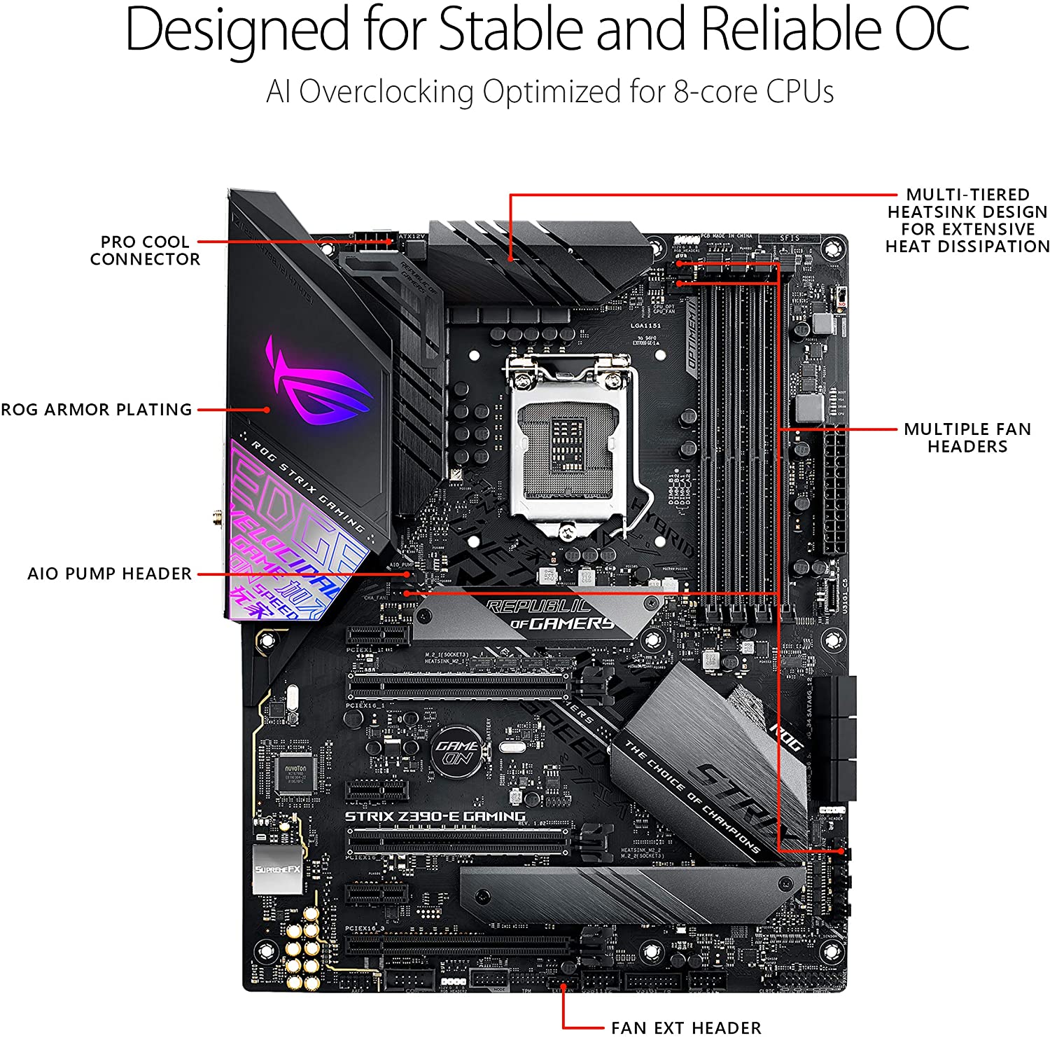 [Trả góp 0%]BO MẠCH CHỦ MAINBOARD ASUS ROG STRIX Z390-E GAMING