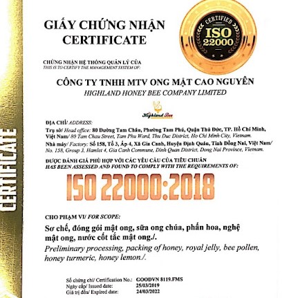 Mật ong Cao Nguyên Highlandbee 1000ML