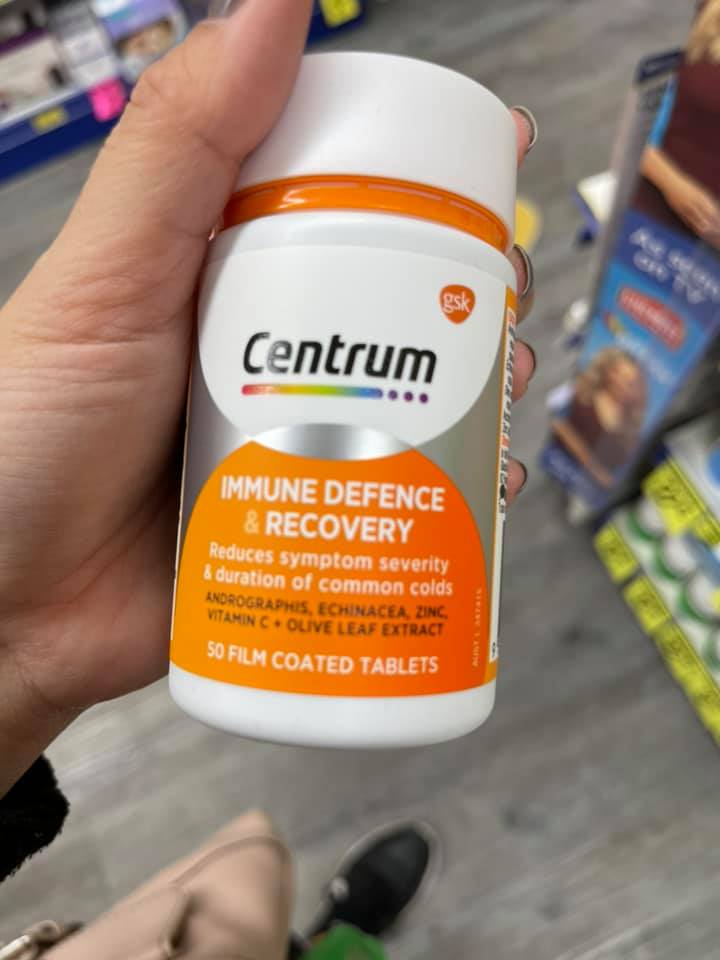 tăng đề kháng Centrum Immune Defence & Recovery 50 tablets
