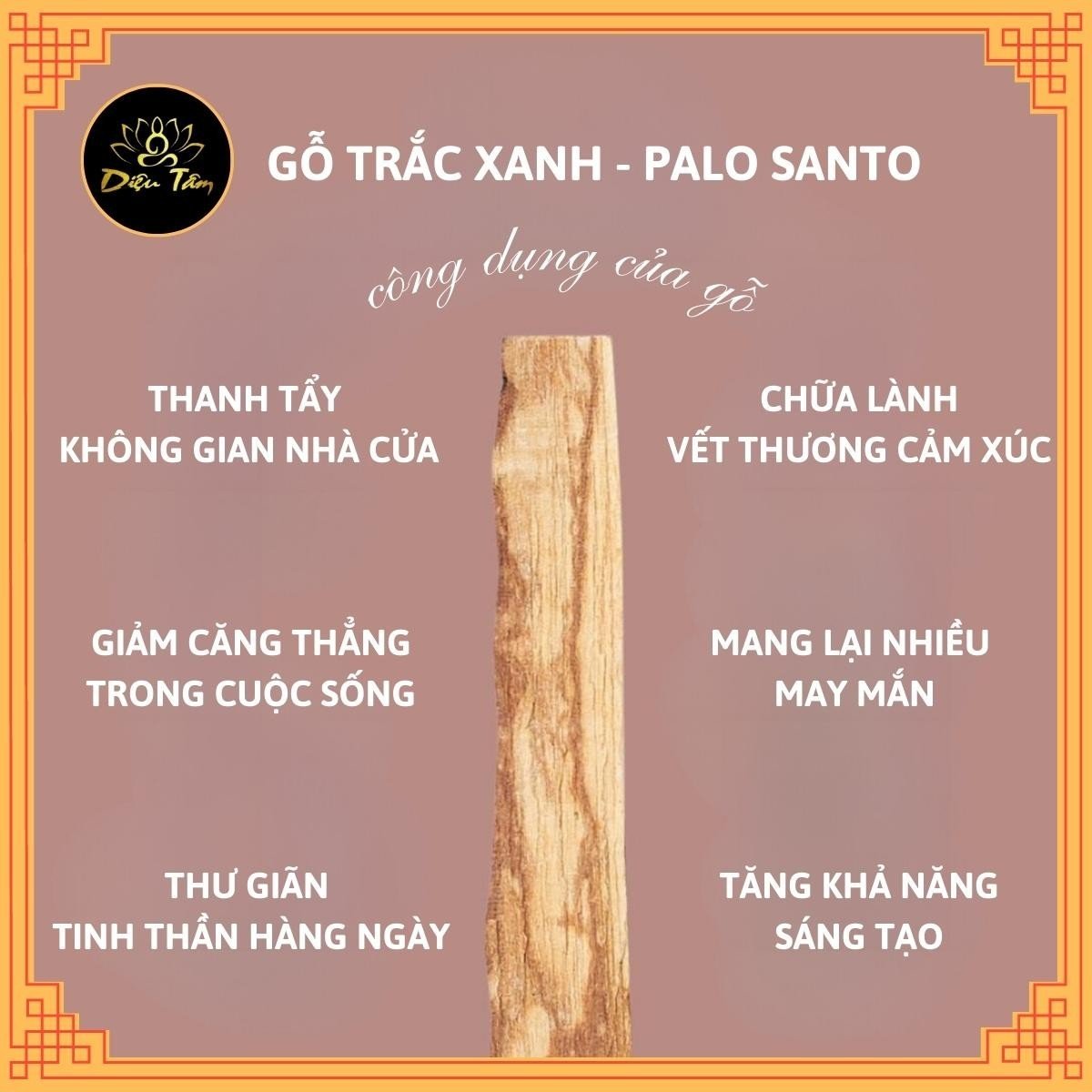 Gỗ Trắc Xanh Palo Santo đốt thơm nhà xô thơm thanh tẩy nhà cửa thảo mộc xông nhà thiền định, đem lại may mắn