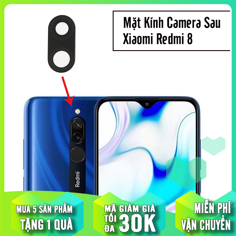 Mặt kính thay thế camera sau cho Xiaomi Redmi 8