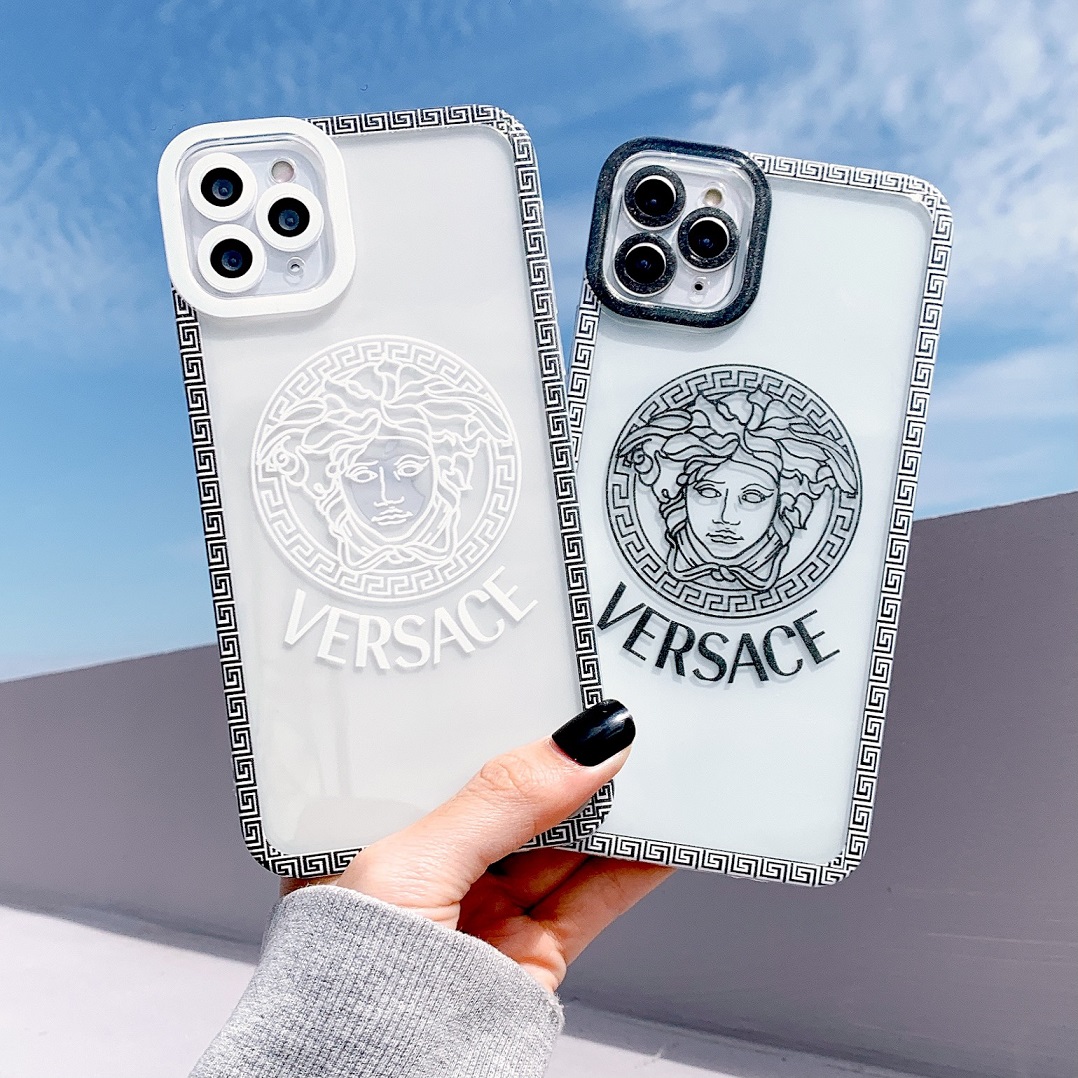 Ốp Lưng Silicon Chống Sốc Viền Nổi VERSACE