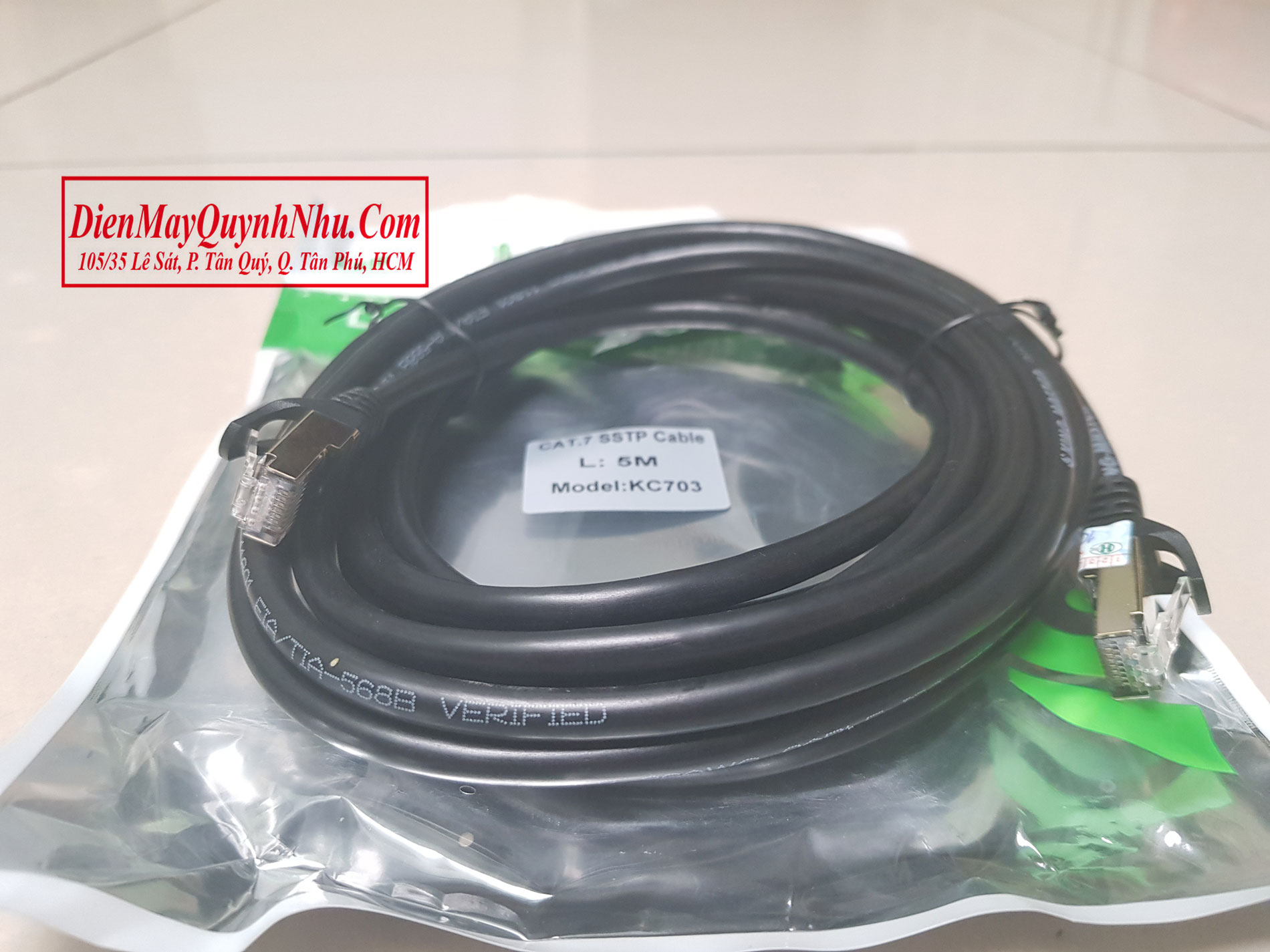 CÁP LAN, DÂY MẠNG INTERNET CAT7 SSTP KINGMASTER 5M