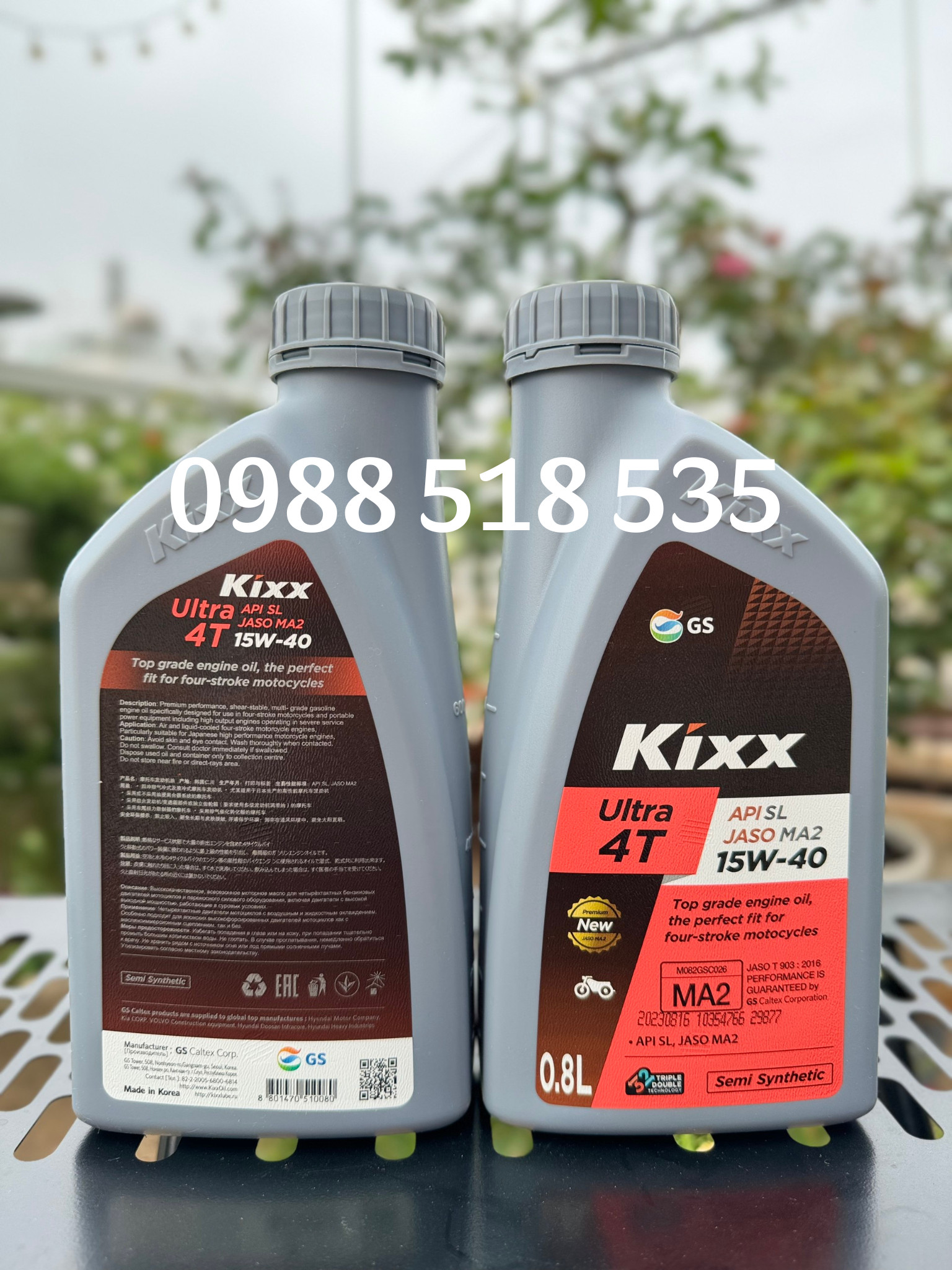 nhớt xe số Kixx 15w40 0.8L