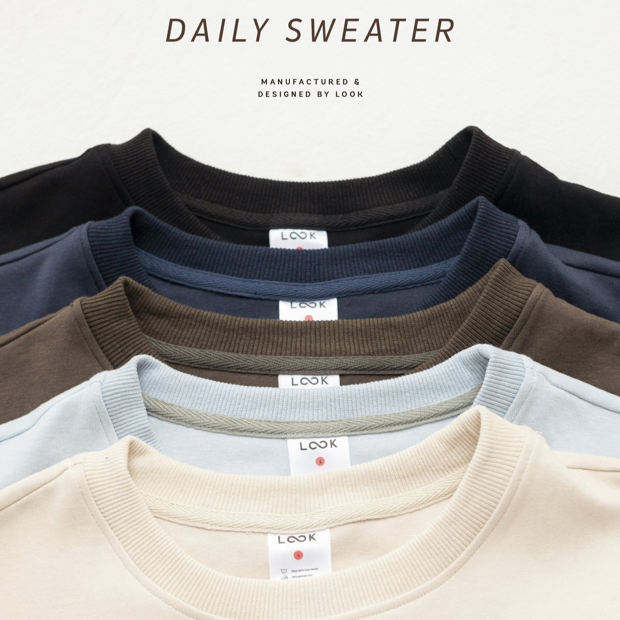 Áo nỉ dài tay LOOK Daily Sweater 2020