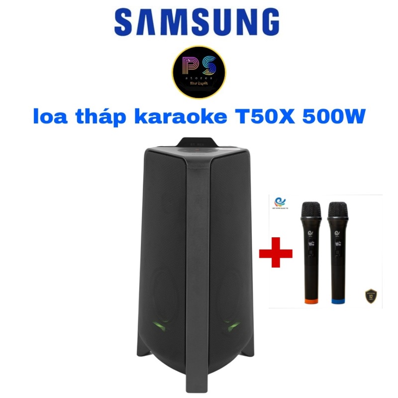 [Trả góp 0%]Loa Tháp karaoke Samsung T50/XV 500W chính hãng mua kèm 2 mic JAM MY B518  900K
