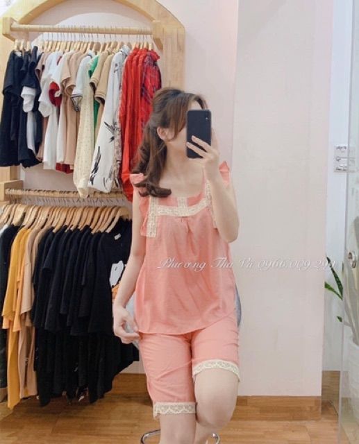 đồ bộ mặc nhà vải đũi cao cấp