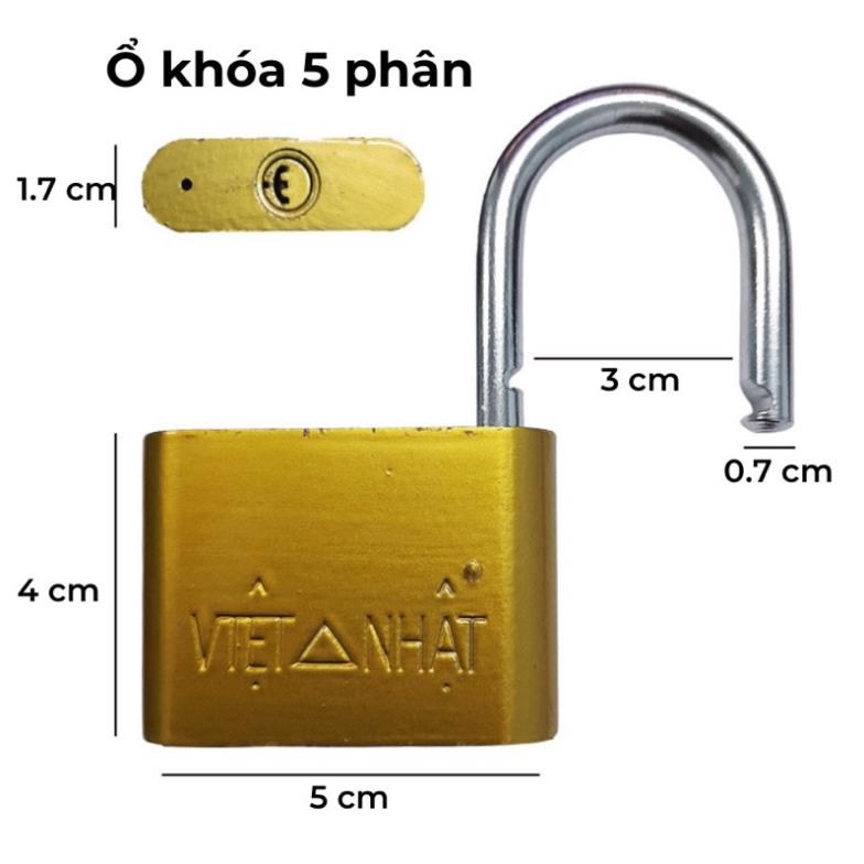 Khoá việt nhật siêu bền - Ổ khóa bấm cao cấp đủ cỡ