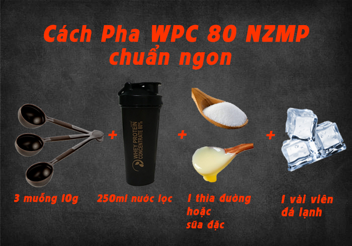 Whey 80% NZMP - Tăng cơ, tăng cân ( Không fake, trộn )