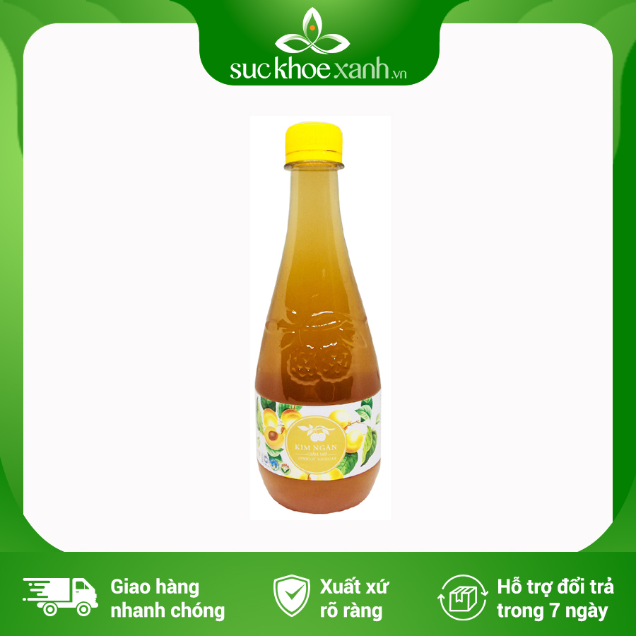 Giấm mơ mật ong Kim ngân - 500ml/chai