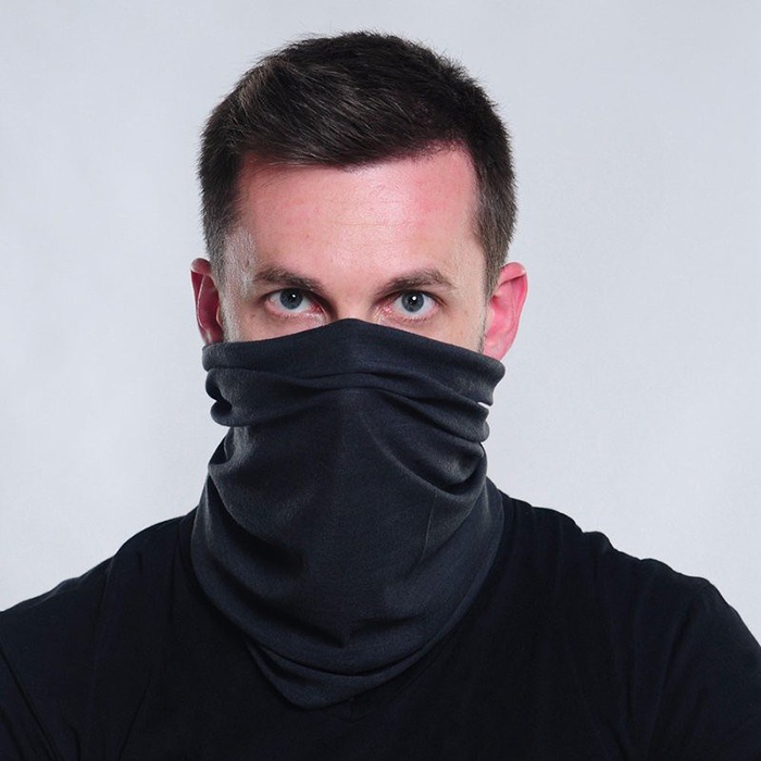 DJ Faded Alan Walker Full Black Scarf - Free Gift 1 Mini Keychain Ring