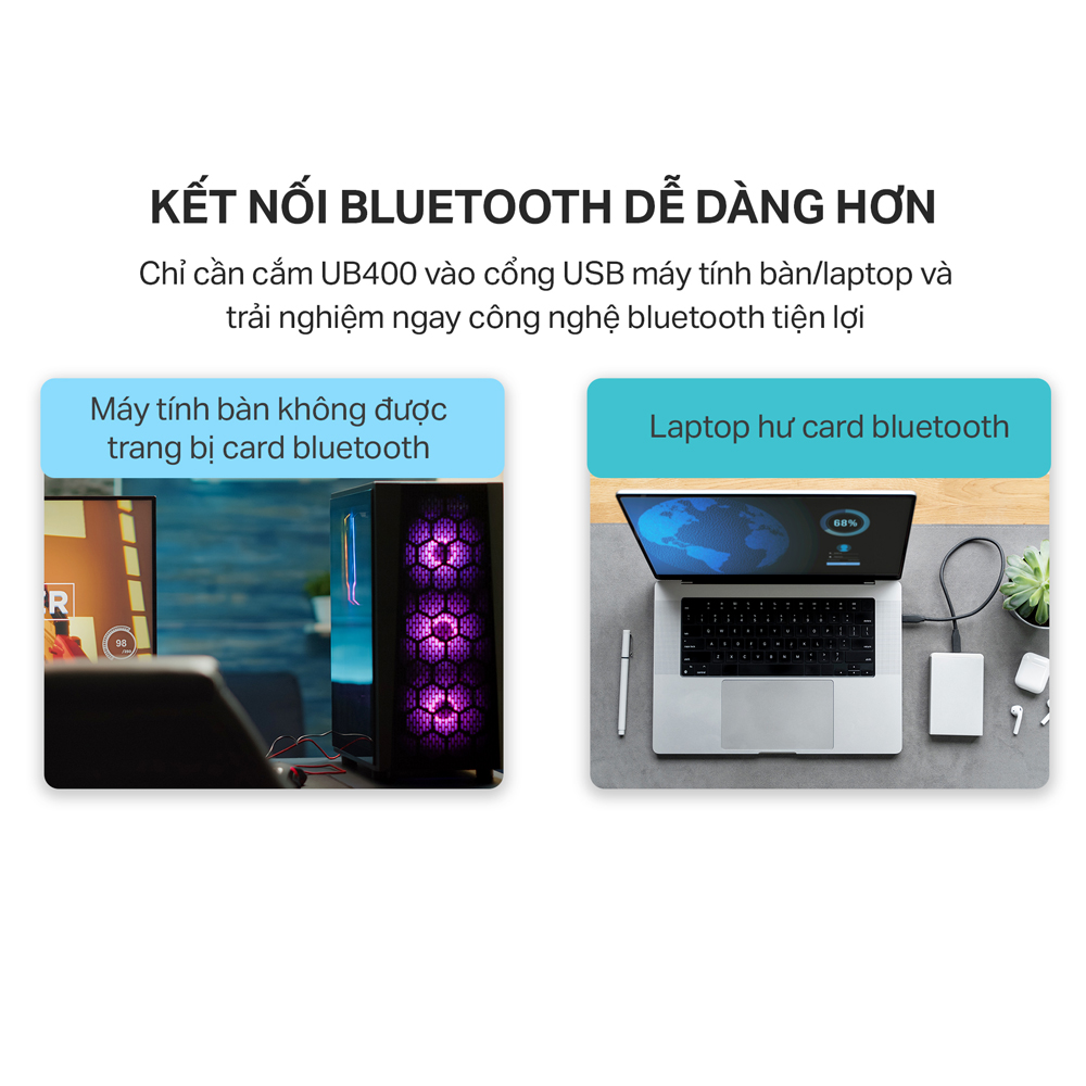 Bộ Chuyển Đổi Bluetooth TP-Link UB400 USB Nano Bluetooth 4.0 - Hãng phân phối chính thức
