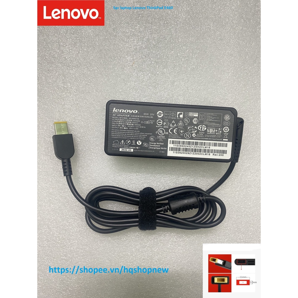 [Sạc zin] Sạc laptop Lenovo ThinkPad E460