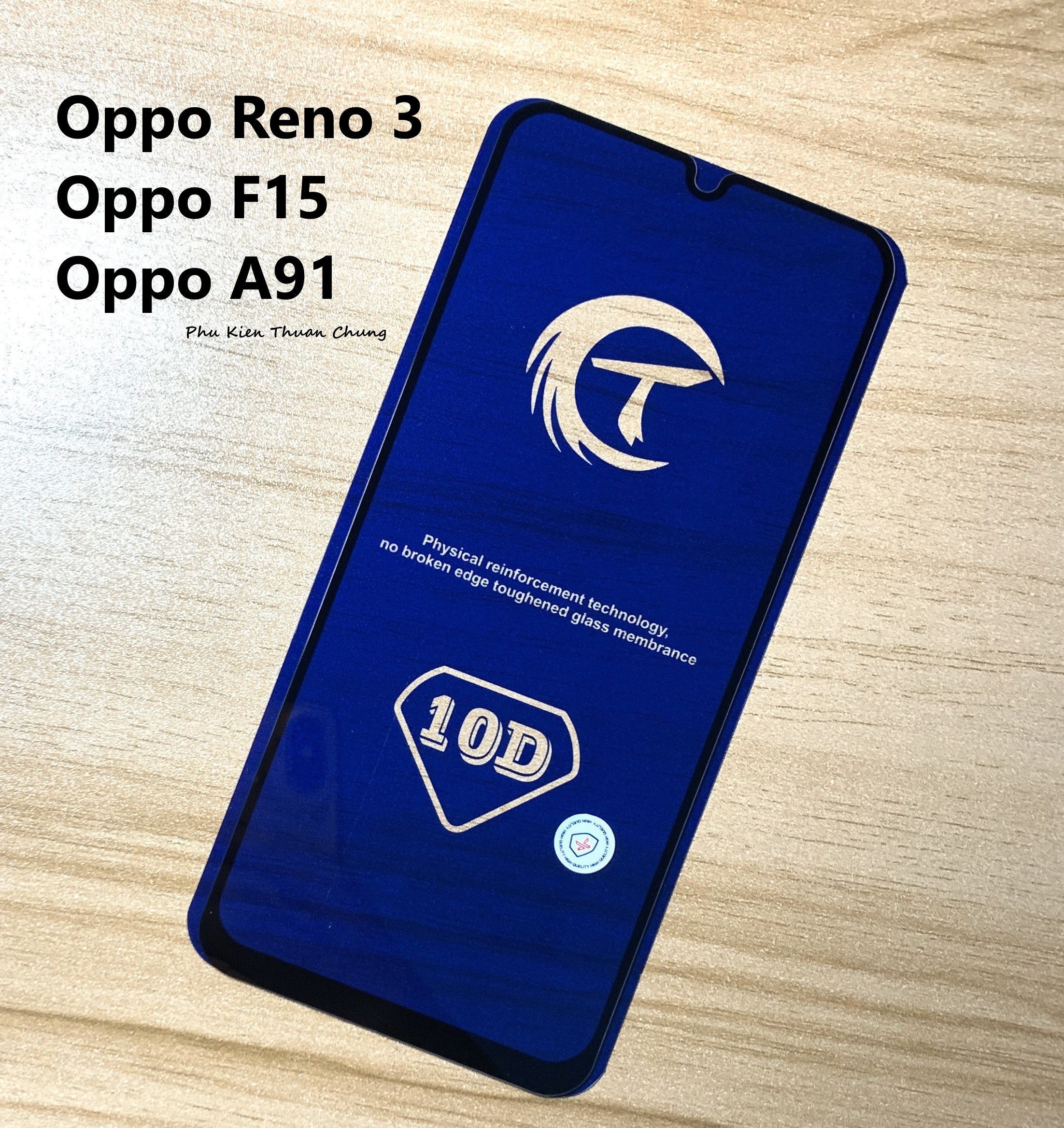 [HCM]Kính cường lực full keo 9D 10D Oppo Reno 3  F15  A91 ( dùng chung do cùng kích thước màn hình)