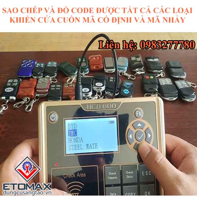 Máy sao chép điều khiển cửa cuốn HCD-600 PRO